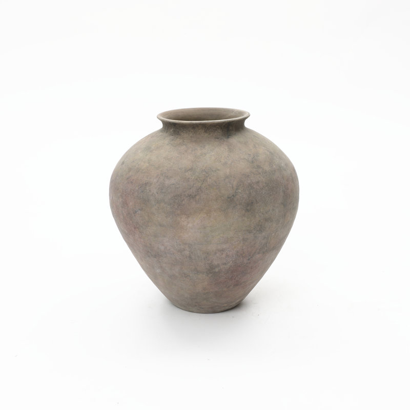 Rustic Ceramic Vase, Terracotta Pot Home Decor with Earthy Gray-Brown Finish, Multi Shape & Size Options