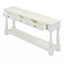 Console longue de 63 po avec tiroirs et tablette Aazim-1834399469