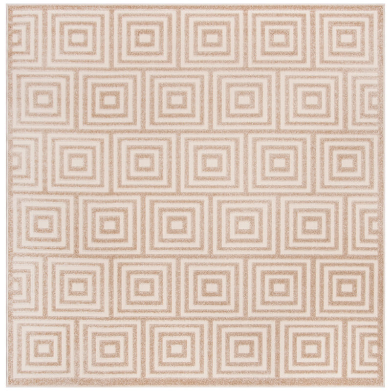 Bosco Performance Geometric Rug, Square 6'7"