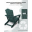 Chaise Adirondack en acier PEHD pliable-1833397269