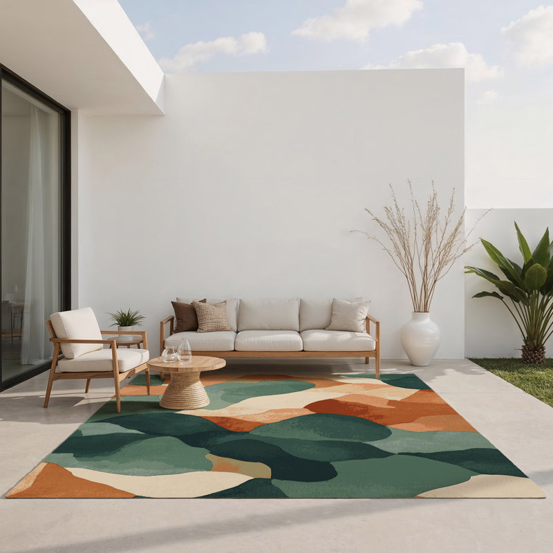 Tapis intérieur et extérieur Autumn, Rectangle 5 pi x 7 pi