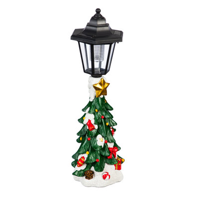 Figurine de lampe solaire des fêtes