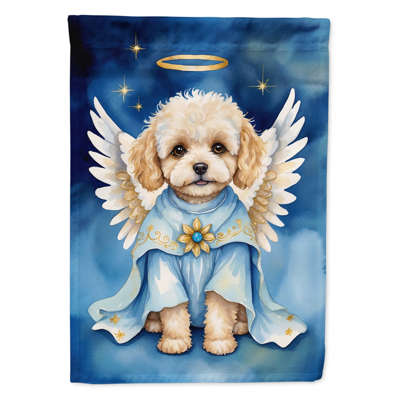 Drapeau de jardin Maltipoo My Angel Garden