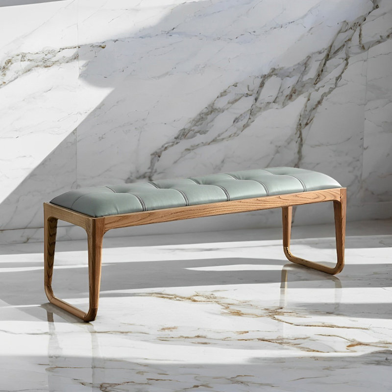 Banc rembourré Lameika, H 15,74 po x l 55,11 po x P 17,71 po
