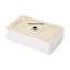 Lavabo vasque de salle de bain en céramique blanche de 21 po x 14 po - Conception moderne avec trou central de 1 3/4 po et construction facile d'entretien de qualité épurée Élégante apparence généreuse résistante aux taches