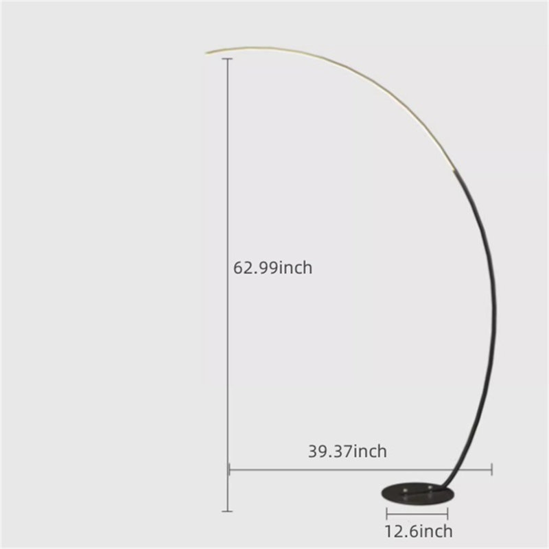 Lampe sur pied arquée