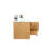Polychronis 59.5'' Single Bathroom Vanity with Acrylic Top-375897306