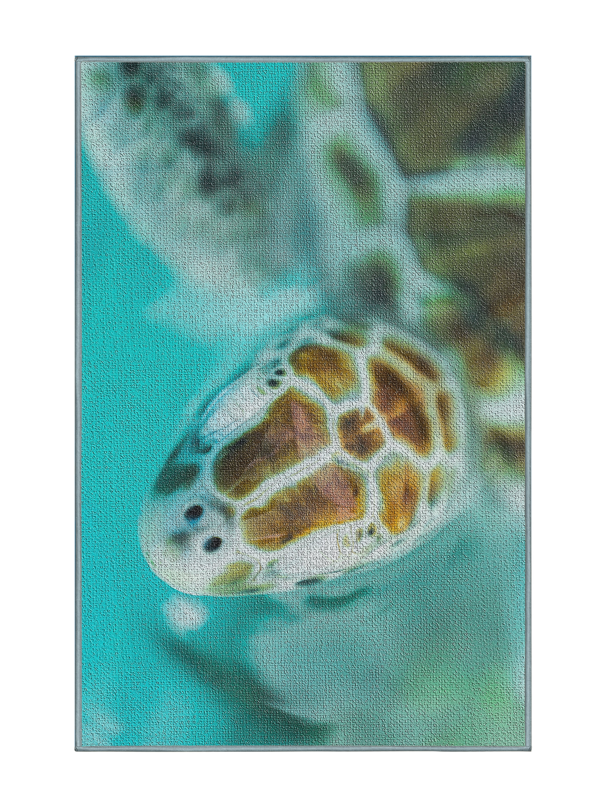 East Urban Home Turtle Teal Area Rug | Wayfair