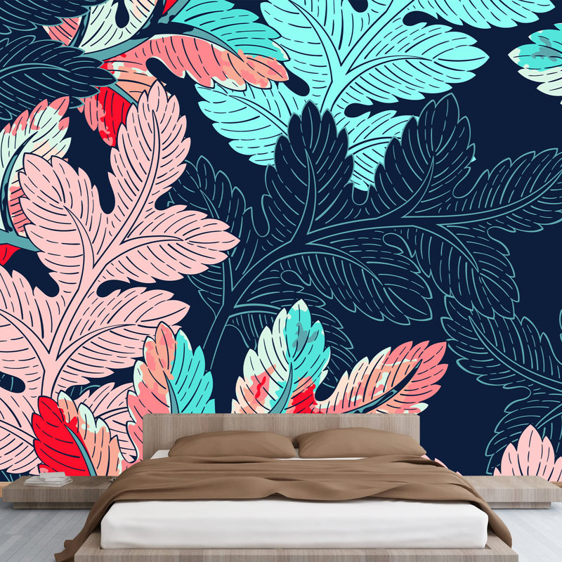 Panneau floral, L 144 po x l 100 po