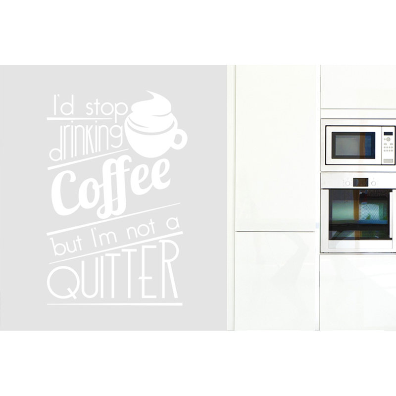 Food & Beverage Wall Decal, White