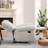 Chemika 40.9'' W Classic Super Soft Padding And Oversize Manual Recliner With Rivets-686197743