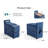 Versatile Console For Rubik I Modular Sectional Sofa - Multifunctional Side Table With Charging Ports, Cup Holders, Storage, And Drawer