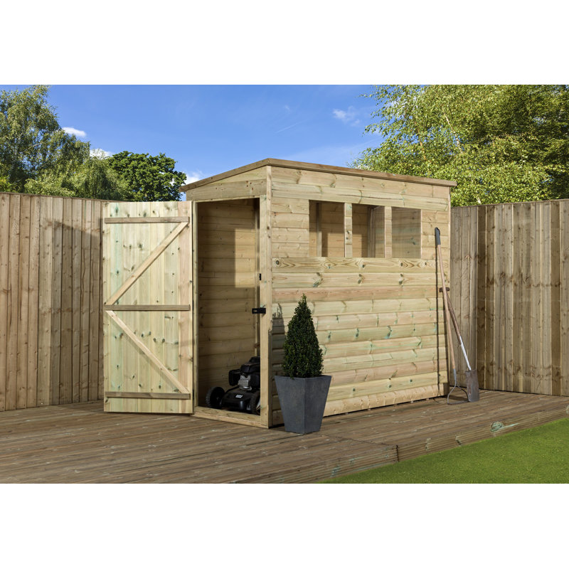 3 Ft. W x 6 Ft. D Shiplap Pent Wooden Shed