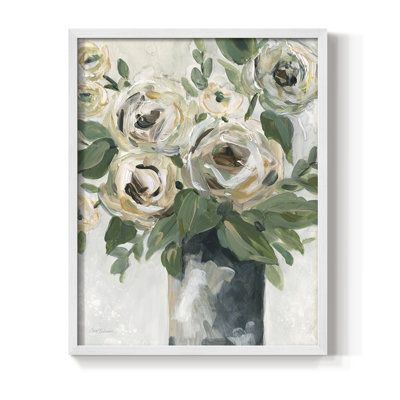 Floral Depth Framed Print - Solid Wood