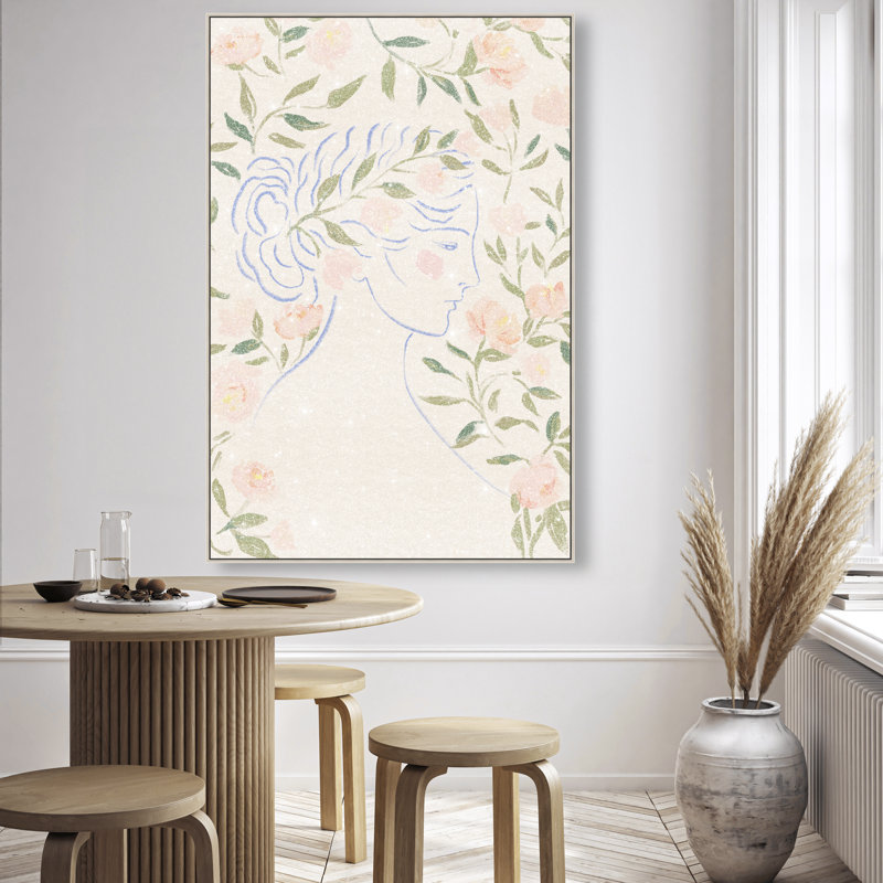 Blooming Hera Print by Oliver Gal, 16"H x 11"W, Silver Floater Frame