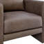 Chaise d'appoint rembourrée en similicuir-504142609