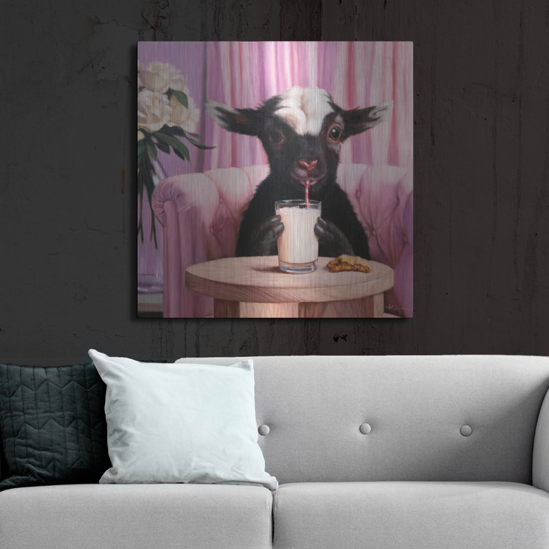  «Snack Time» par Lucia Heffernan, art mural en métal, 36 po x 36 po, H 36 po x l 36 po
