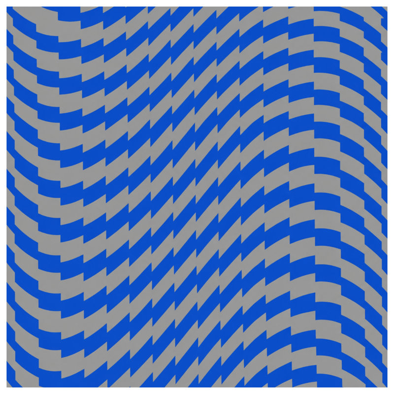 Édredon à motif zigzag bleu gris, Twin
