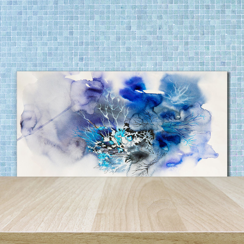 Kalamunda 50cm W x 100cm L Glass Peel and Stick Panel
