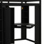 Twin Size Loft Bed With Integrated Spacious Wardrobe And Workstation, All-In-One Elevated Bed For Space Saving With Pull-Out Keyboard Shelf, Charging Point And Dual Metal Lamps-375217683