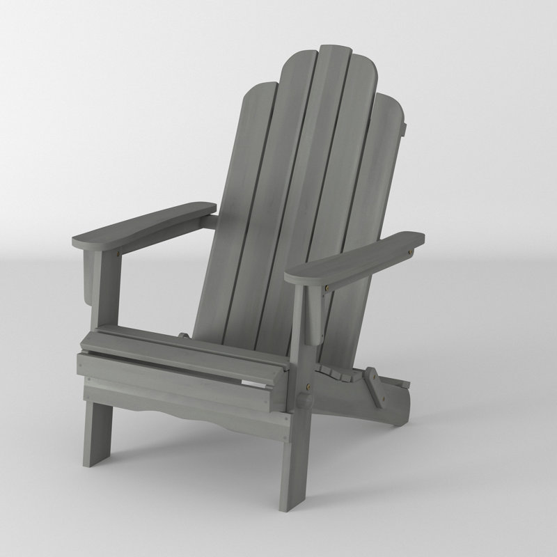 Abhisekh Outdoor Adirondack Chair, Grey Wash