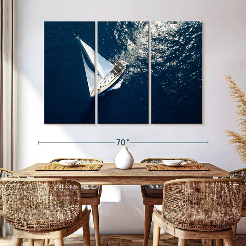 Mehar Yachting On Open Sea, 42" H x 65" W