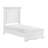 White Finish Elegant Twin Size Bed Frame Beautiful Panel Details Wooden Bedroom Furniture 1pc-1924505444
