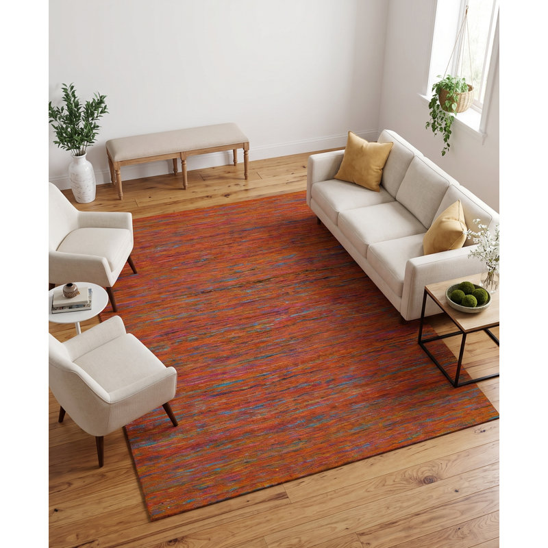 Holi Area Rug in Mustard, Rectangle 9' x 12'