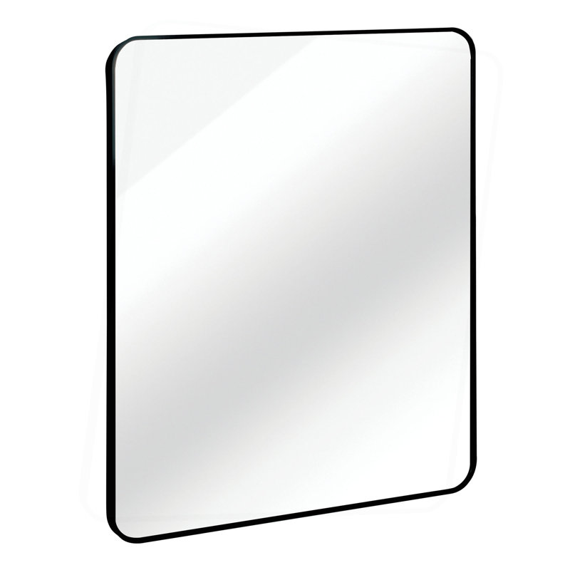 30 "X36" Rectangular Bathroom Wall Mirror, Black