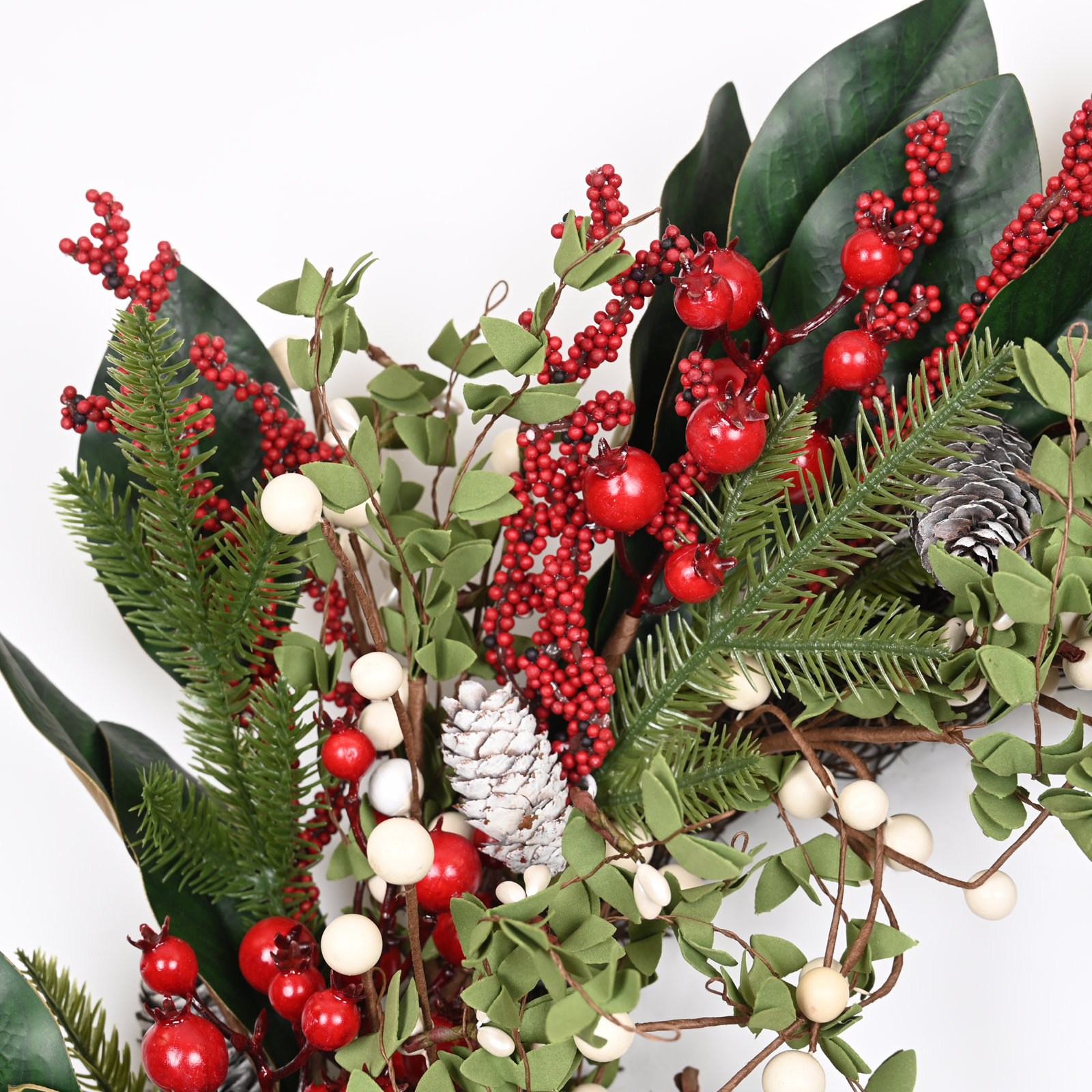 24" Handcrafted Pinecone Christmas Wreath