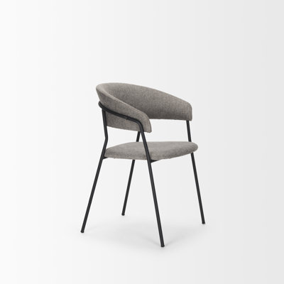 18.87'' H Upholstered Metal Dining Chair