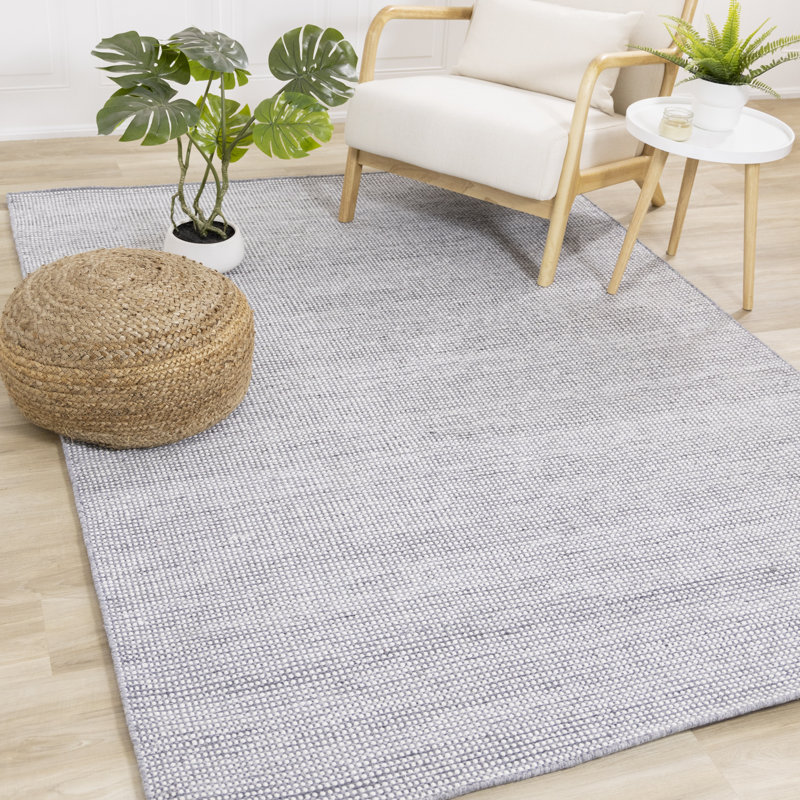 Taches de crème Diega recyclées P.E.T. Tapis de salon, Rectangle 5 pi 3 po x 7 pi 7 po