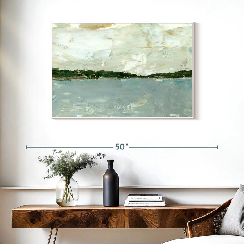 Panoramic Vista I, Floating Frame White, 37" X 25"