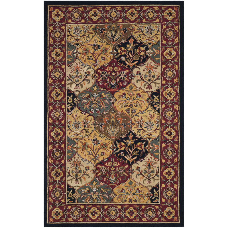 Wahcheechee Hand Tufted Wool Oriental Rug, Rectangle 4' x 6'