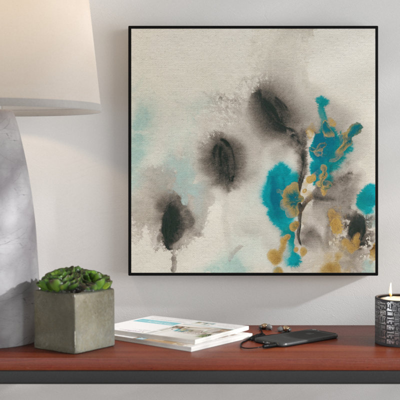 « cerulean mirage iii », reproduction sur toile encadrée, H 16 po x l 16 po x P 1,5 po
