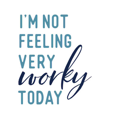 Im Im Feeling Worky 2 - Art textuel sur toile tendue