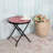 Rondo Square Glass Foldable Outdoor Side Table , 18 " W 18 " D-1340689639