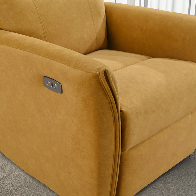 Fauteuil inclinable électrique Andee, Jaune foncé