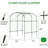 Tall Garden Arch Trellis For Climbing Plants, Large Grape Vine Support Arch Arbour Trellis