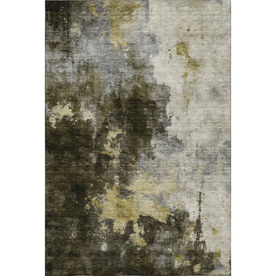 Premium Machine Washable Dahl AMF1072 Abstract Rug