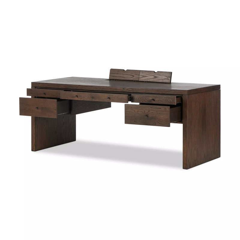 Torrington Executive Desk, Umber Oak