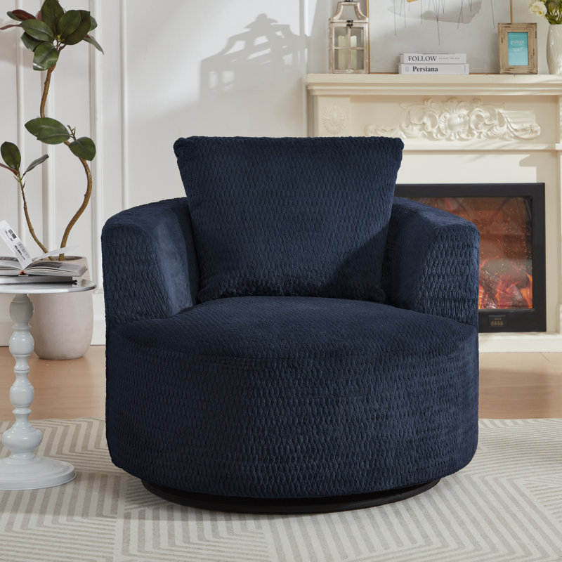 Fauteuil d'appoint pivotant à 360 ° compressible - siège moderne et confortable pour salon, bureau, appartement
