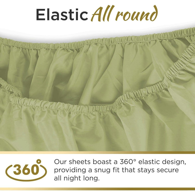 100% Microfiber Double Brushed Sheet Set - Extra-Soft & Wrinkle-Free - 15" Deep Pockets - Ideal for Dorms, Hospitals & Split Beds - 3 PC Set