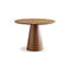 Nut-brown Round Solid Wood Dining table-290919742
