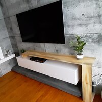 Wrought Studio Ozge Floating Minimalist TV Stand for up to 80 TV