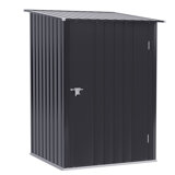 3 ft. 3 in. W x 3 ft. 4 in. D Galvanized Steel Lean-To Tool Shed