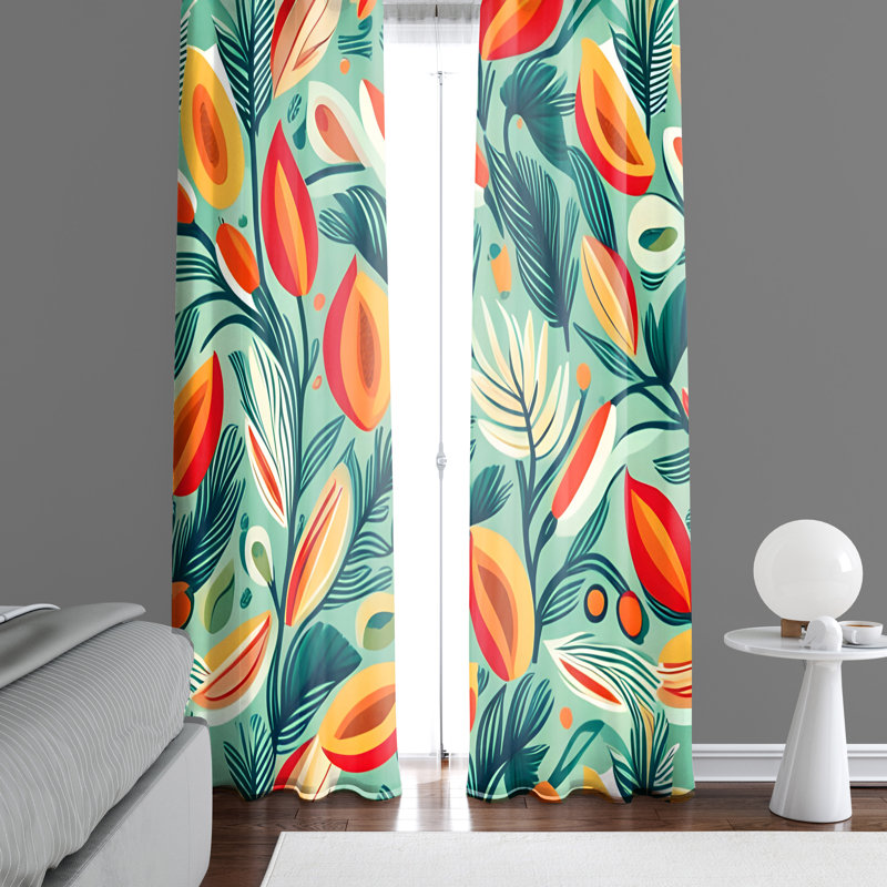 Rideau en polyester Dantavius, L 20 po x L 52 po