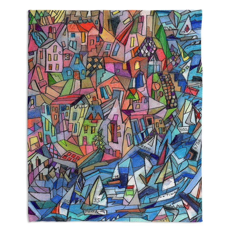  Couverture Voile dans la baie, 68 po x 80 po