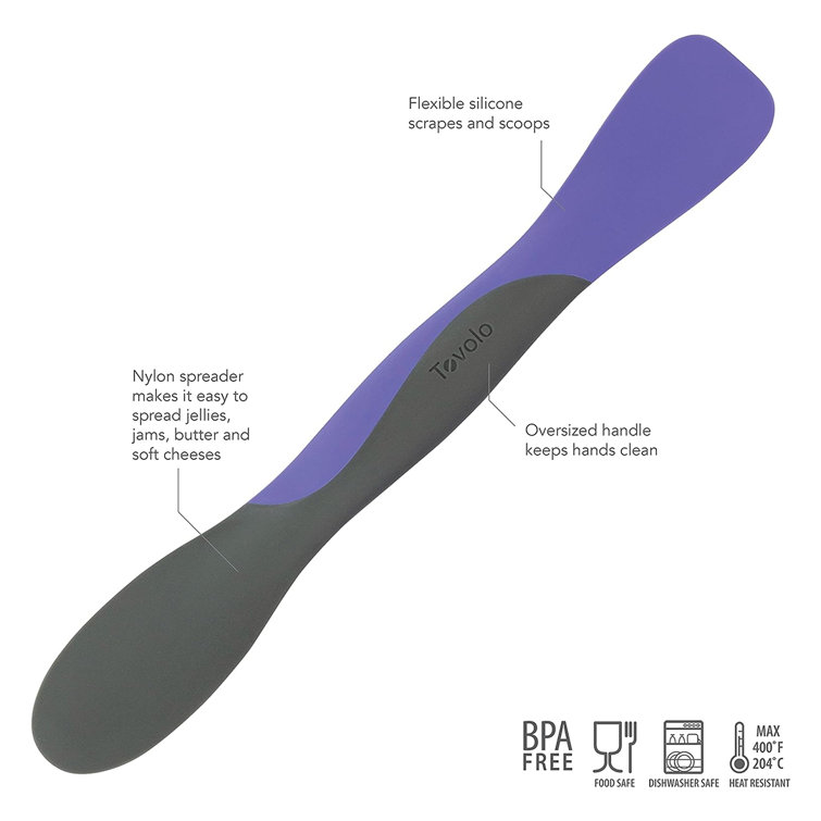 Tovolo Silicone Tool Set: Charcoal; Mini Spatula; Mini Spoonula, Scoop &  Spread, Mini Scoop & Spread 