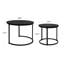 2in1 Round Coffee Table Set Modern Nesting Style End Table-665130378